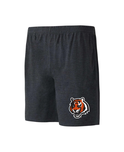 Shop Concepts Sport Men's  Black, Orange Cincinnati Bengals Meter T-shirt And Shorts Sleep Set In Black,orange