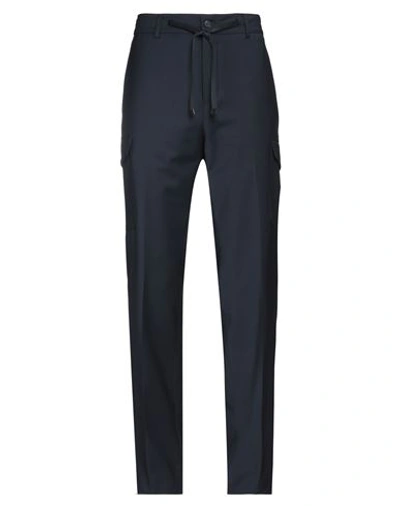Shop Brian Dales Man Pants Midnight Blue Size 32 Wool, Polyester, Elastane