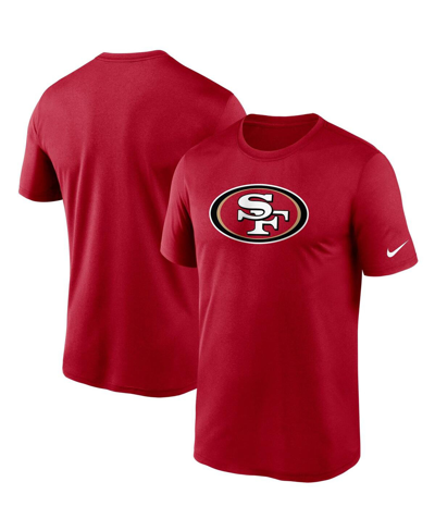 Shop Nike Men's  Scarlet San Francisco 49ers Logo Essential Legend Performance T-shirt