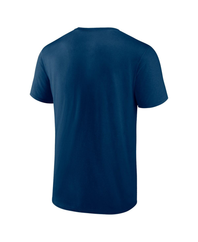 Fanatics Branded Navy Chicago Bears Arc And Pill T-shirt In Navy