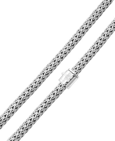 Shop Devata Dragon Bone Oval 5mm Chain Necklace In Sterling Silver