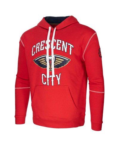 Shop Stadium Essentials Men's And Women's Red  New Orleans Pelicans Monument Pullover Hoodie
