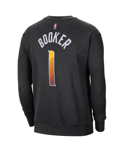 Jordan Men's  Devin Booker Black Phoenix Suns Statement Name And Number Pullover Sweatshirt In Black