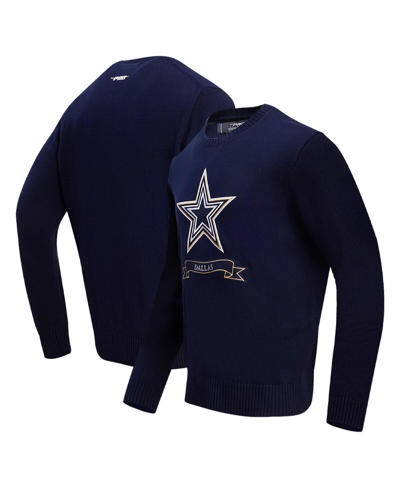 Shop Pro Standard Men's  Navy Dallas Cowboys Prep Knit Sweater