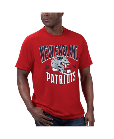 Shop G-iii Sports By Carl Banks Men's  Navy, Red New England Patriots T-shirt And Full-zip Hoodie Combo Se In Navy,red