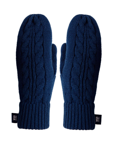 Outerstuff Men's Team Usa Go Usa Knit Mittens In Navy
