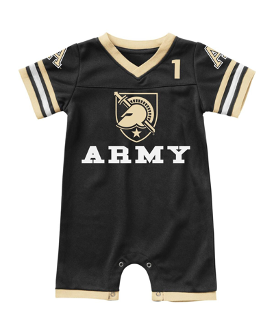 Shop Colosseum Boys And Girls Infant  Black Army Black Knights Bumpo Football Romper