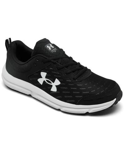 Shop Under Armour Men's Charged Assert 10 Running Sneakers From Finish Line In Black,red