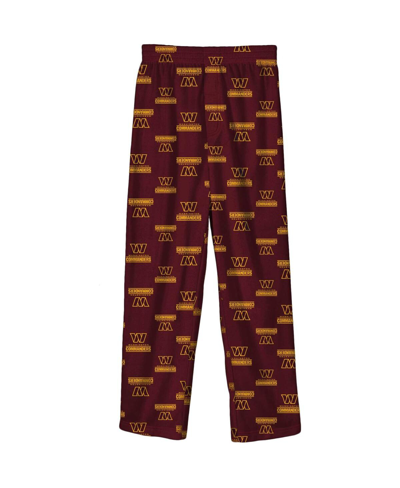 Outerstuff Big Boys Burgundy Washington Commanders Team-colored Printed Pajama Pants In Burgundy