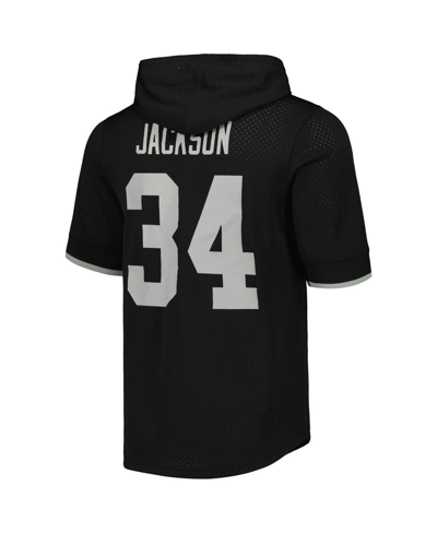 Shop Mitchell & Ness Men's  Bo Jackson Black Los Angeles Raiders Gridiron Classics Retired Player Name And