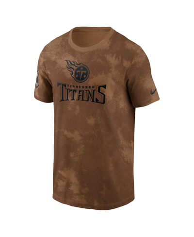 Shop Nike Men's  Brown Tennessee Titans 2023 Salute To Service Sideline T-shirt