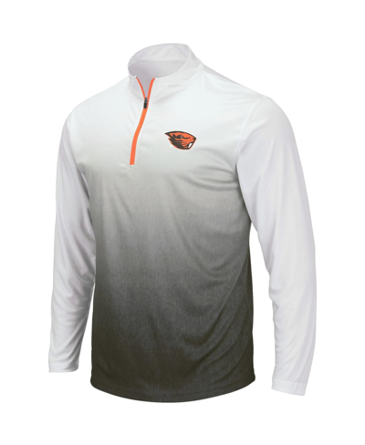 Colosseum Men's  Gray Oregon State Beavers Magic Team Logo Quarter-zip Jacket In Gray