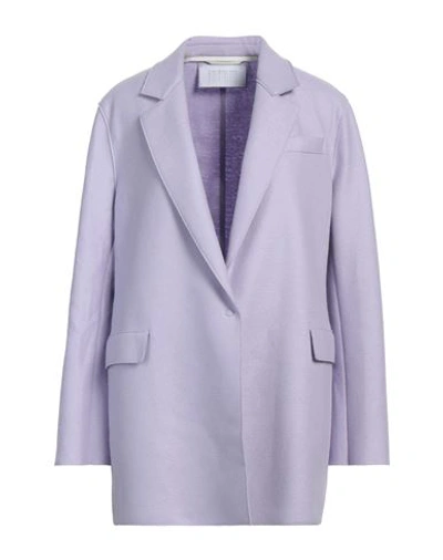 Shop Harris Wharf London Woman Blazer Lilac Size 6 Virgin Wool In Purple
