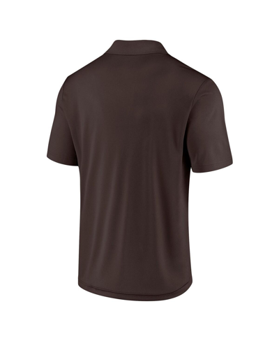 Shop Fanatics Men's  Brown Cleveland Browns Component Polo Shirt