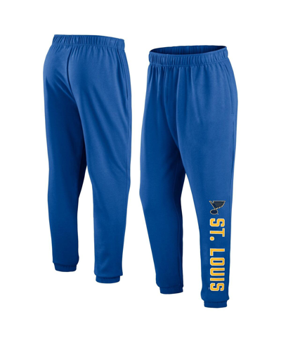 Shop Fanatics Men's  Blue St. Louis Blues Chop Block Fleece Sweatpants