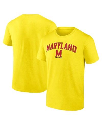 Shop Fanatics Men's  Gold Maryland Terrapins Campus T-shirt