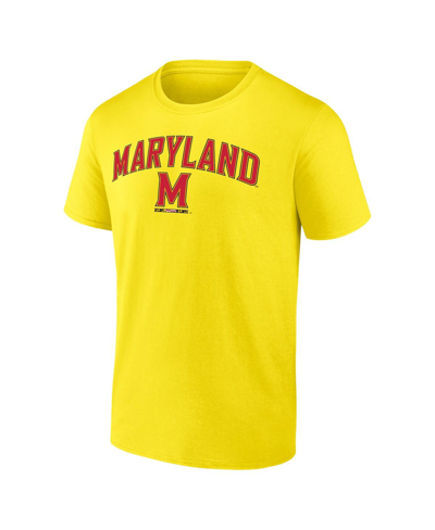 Shop Fanatics Men's  Gold Maryland Terrapins Campus T-shirt