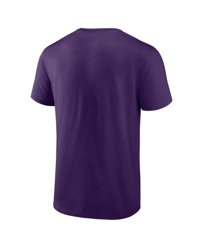 Shop Fanatics Men's  Purple Baltimore Ravens Big And Tall Arc And Pill T-shirt