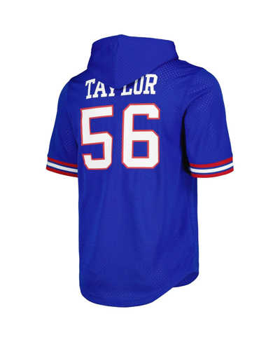Mitchell & Ness Men's  Lawrence Taylor Royal New York Giants Retired Player Name And Number Mesh Hood In Royal
