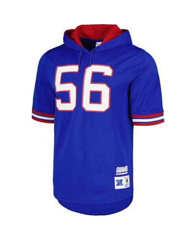 Mitchell & Ness Men's  Lawrence Taylor Royal New York Giants Retired Player Name And Number Mesh Hood In Royal