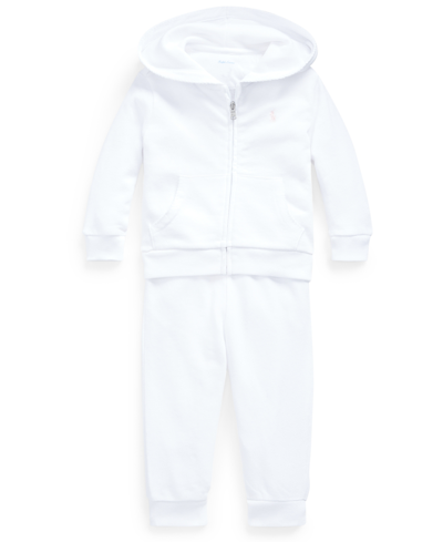 Polo Ralph Lauren Ralph Lauren French Terry Hoodie & Pant Set In White
