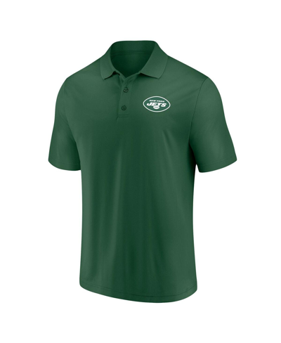 Shop Fanatics Men's  Green New York Jets Component Polo Shirt