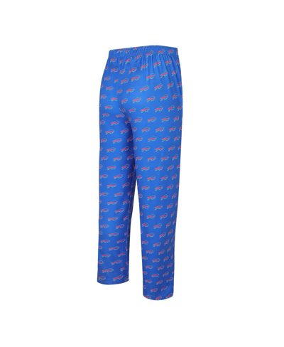 Shop Concepts Sport Men's  Royal Buffalo Bills Gauge Allover Print Knit Sleep Pants