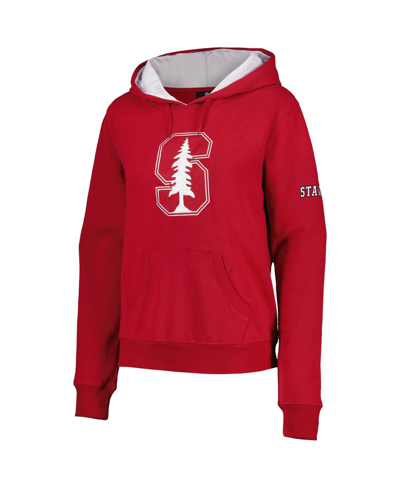 Shop Stadium Athletic Women's Cardinal Stanford Cardinal Team Big Logo Pullover Hoodie