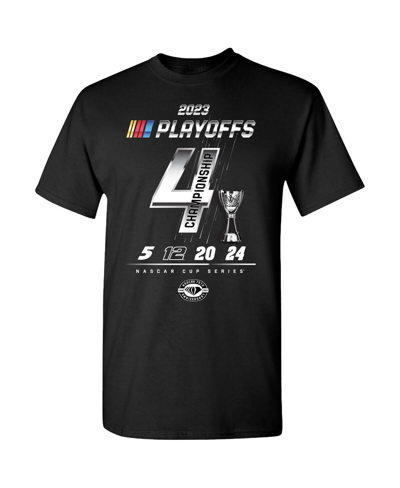 Shop Checkered Flag Sports Men's  Heather Charcoal 2023 Nascar Cup Series Playoffs Championship Four T-shi