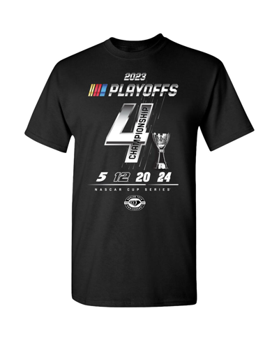 Checkered Flag Sports Men's  Heather Charcoal 2023 Nascar Cup Series Playoffs Championship Four T-shi In Heather Charcoal