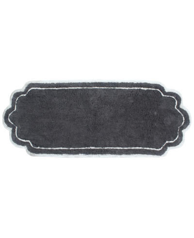 Home Weavers Allure Runner Bathroom Rug, 21" X 54" In Dark Gray