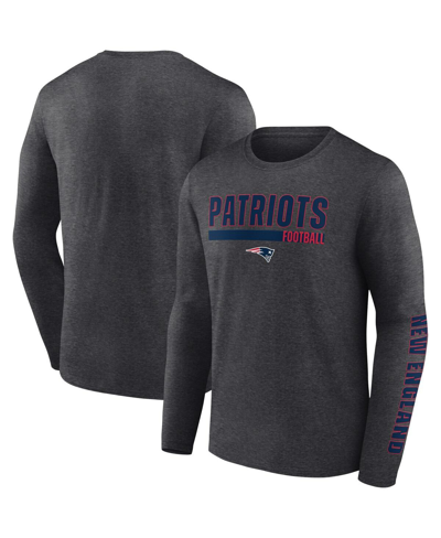 Fanatics Branded Charcoal New England Patriots Long Sleeve T-shirt In Charcoal