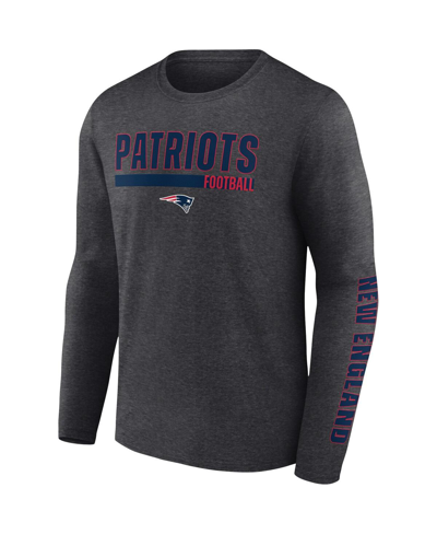 Fanatics Branded Charcoal New England Patriots Long Sleeve T-shirt In Charcoal