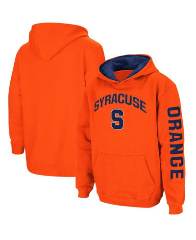 Colosseum Youth  Orange Syracuse Orange 2-hit Team Pullover Hoodie In Orange