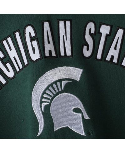 Colosseum Green Michigan State Spartans Arch & Logo 1 Pullover Hoodie In Green