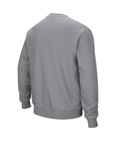 Colosseum Men's Duke Blue Devils Arch & Logo Pullover Sweatshirt In Heather Gray