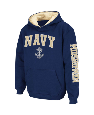 Colosseum Youth  Navy Navy Midshipmen 2-hit Team Pullover Hoodie In Navy