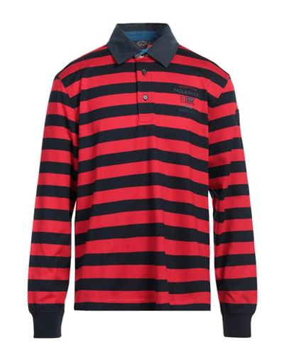 Shop Paul & Shark Man Polo Shirt Red Size 3xl Cotton