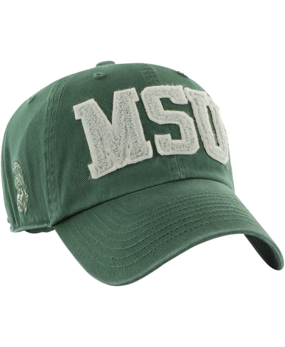 Shop 47 Brand Men's ' Green Michigan State Spartans Hand Off Clean Up Adjustable Hat