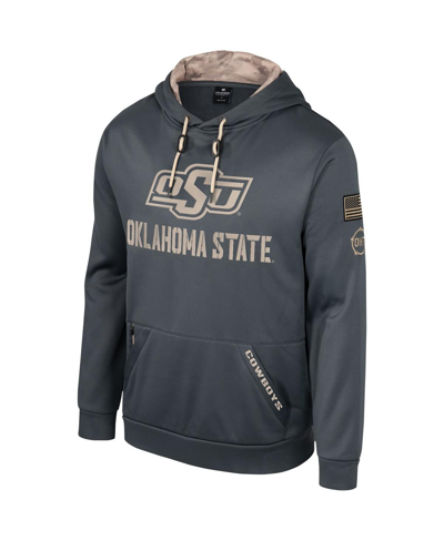 Colosseum Men's  Charcoal Oklahoma State Cowboys Oht Military-inspired Appreciation Pullover Hoodie In Charcoal