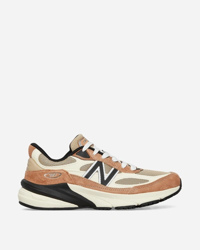 Shop New Balance Made In Usa 990v6 Sneakers Sepia / Orange In Brown