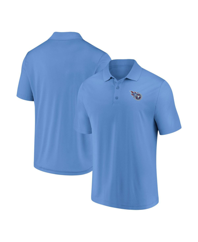 Fanatics Men's  Light Blue Tennessee Titans Component Polo Shirt In Light Blue
