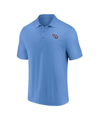 Fanatics Men's  Light Blue Tennessee Titans Component Polo Shirt In Light Blue
