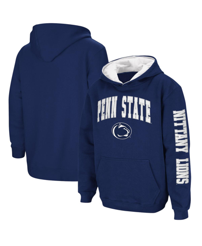 Colosseum Youth  Navy Penn State Nittany Lions 2-hit Team Pullover Hoodie In Navy