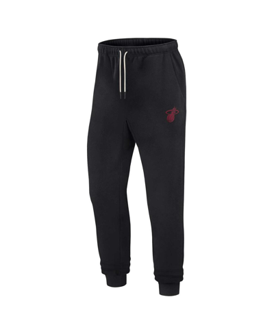 Shop Fanatics Signature Men's And Women's  Black Miami Heat Super Soft Fleece Jogger