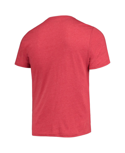 Concepts Sport Men's  Heathered Charcoal, Crimson Distressed Washington State Cougars Meter T-shirt A In Heathered Charcoal,crimson