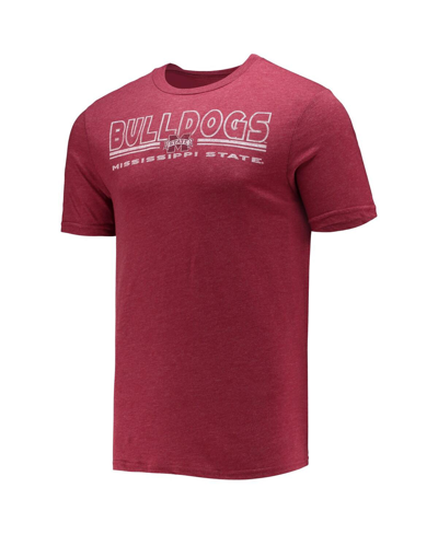 Concepts Sport Men's  Heathered Charcoal, Maroon Distressed Virginia Tech Hokies Meter T-shirt And Pa In Heathered Charcoal,maroon