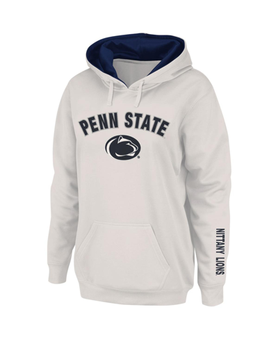 Shop Colosseum Women's White Penn State Nittany Lions Arch And Logo 1 Pullover Hoodie