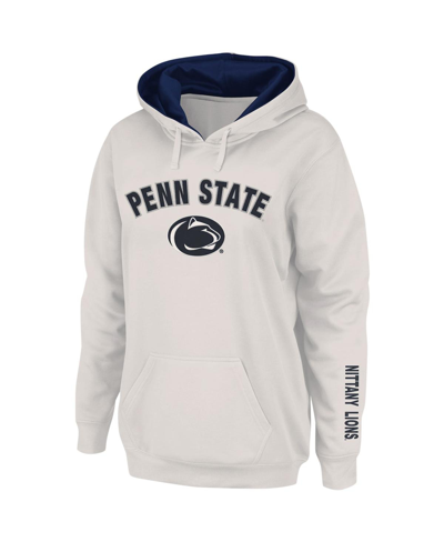 Colosseum White Penn State Nittany Lions Arch & Logo 1 Pullover Hoodie In White