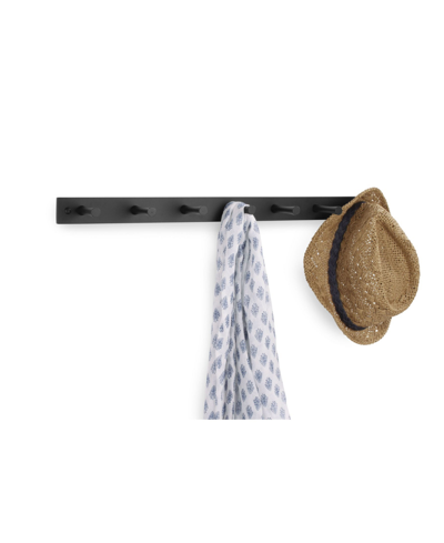 Spectrum Diversified Wall-mounted 7 Peg Wood Hook Rack In Tan